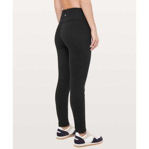 Lululemon Wunder Lounge Pant 30" Black Size 12 Cotton Fleece